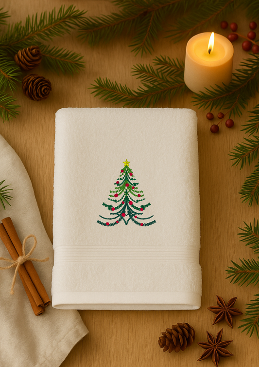 Gestahandklæði | Vintage jólatré