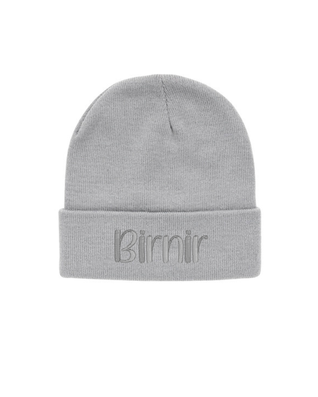 Sérmérkt Húfa | Ljósgrá