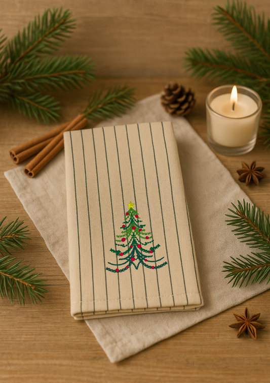 Viskastykki | Vintage jólatré